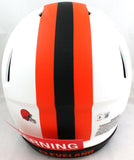 Nick Chubb Signed Cleveland Browns F/S Lunar Speed Authentic Helmet - Beckett W Hologram *Orange Image 4