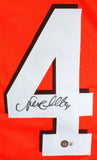 Nick Chubb Autographed Orange Pro Style Jersey- Beckett W Hologram *Black Image 2