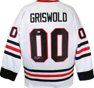 Chevy Chase Autographed National Lampoon's Christmas Vacation Clark  Griswold Hockey Jersey