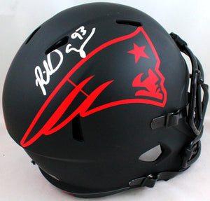Richard Seymour Autographed Patriots F/S Eclipse Helmet- Beckett W *Silver *Top