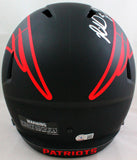 Richard Seymour Autographed Patriots F/S Eclipse Helmet- Beckett W *Silver *Top
