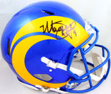 Matt Stafford Autographed Rams Speed F/S Authentic Helmet- Fanatics *Yellow