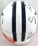 Tony Dorsett Autographed Dallas Cowboys F/S 60-63 TB Speed Authentic Helmet w/5 stats- Beckett W *Black