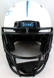 AJ Brown Signed Tennessee Titans Authentic Lunar FS Helmet- Beckett W *LT BLUE Image 3