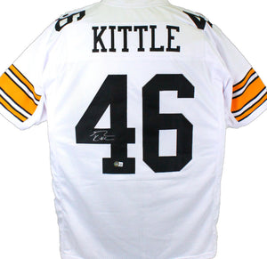 The Jersey Source George Kittle Autographed Black Pro Style Jersey-Beckett W Hologram *Black