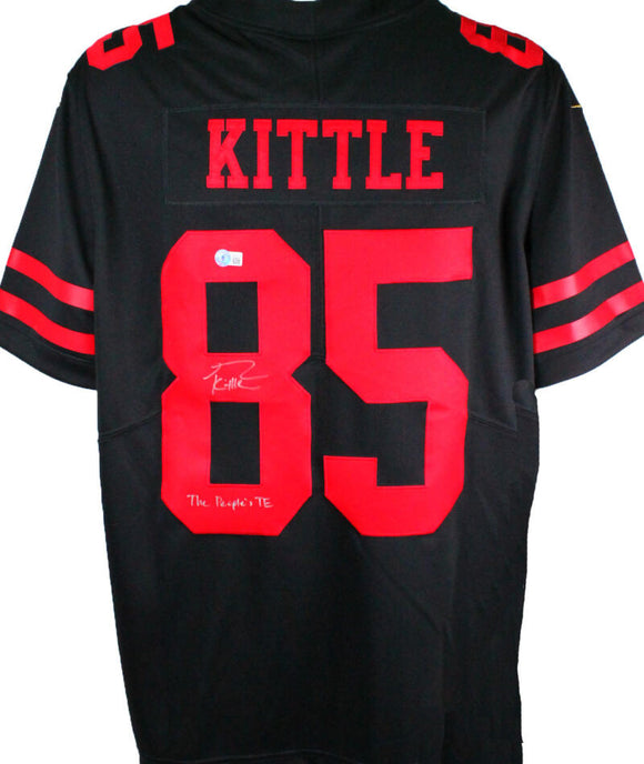san francisco 49ers black and red jersey
