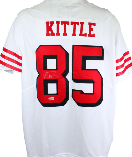 George Kittle Signed San Francisco 49ers Black NFL Nike Game Jersey w/ –  The Jersey Source