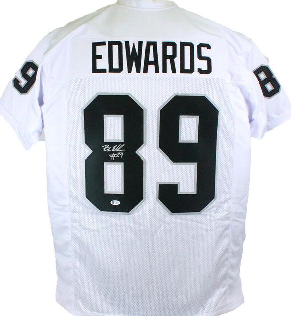 Bryan Edwards #89 Autographed White Pro Style Jersey - Beckett W Auth *8
