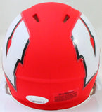 Derek Watt Autographed Wisconsin Badgers AMP Speed Mini Helmet - JSA W Auth *White