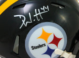 Derek Watt Autographed Pittsburgh Steelers Speed Mini Helmet - JSA W Auth *Silver
