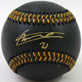 Vladimir Guerrero Jr. Autographed Rawlings OML Black Baseball- JSA Auth *Gold