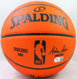 De'Aaron Fox Autographed Official NBA Spalding Basketball- Beckett W Hologram *Silver