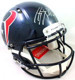 JJ Watt Autographed Houston Texans Full Size Speed Authentic Helmet- JSA Witnessed Auth