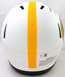 TJ Watt Autographed Pittsburgh Steelers F/S Lunar Speed Authentic Helmet- Beckett W Hologram *Black