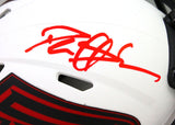 Deion Sanders Autographed Atlanta Falcons Lunar Speed Mini Helmet- Beckett W *Red