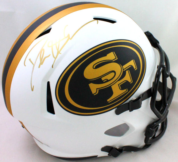 Deion Sanders Signed San Francisco 49ers Lunar Speed F/S Helmet- BA W Holo *Gold