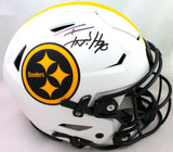 TJ Watt Autographed Pittsburgh Steelers Lunar F/S SpeedFlex Helmet- Beckett W Hologram *Black