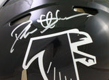 Deion Sanders Signed Atlanta Falcons F/S 90-92 Speed Authentic Helmet-Beckett W Hologram *Silver Image 2