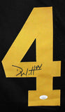 Derek Watt Autographed Black w/ Yellow Pro Style Jersey- JSA Witnessed *R4