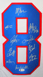 1980 Miracle On Ice Team USA Autographed White Jersey W/ 18 Sigs-Beckett W Auth