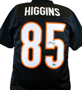 Tee Higgins Signed Custom Cincinnati Bengals Black Jersey XL