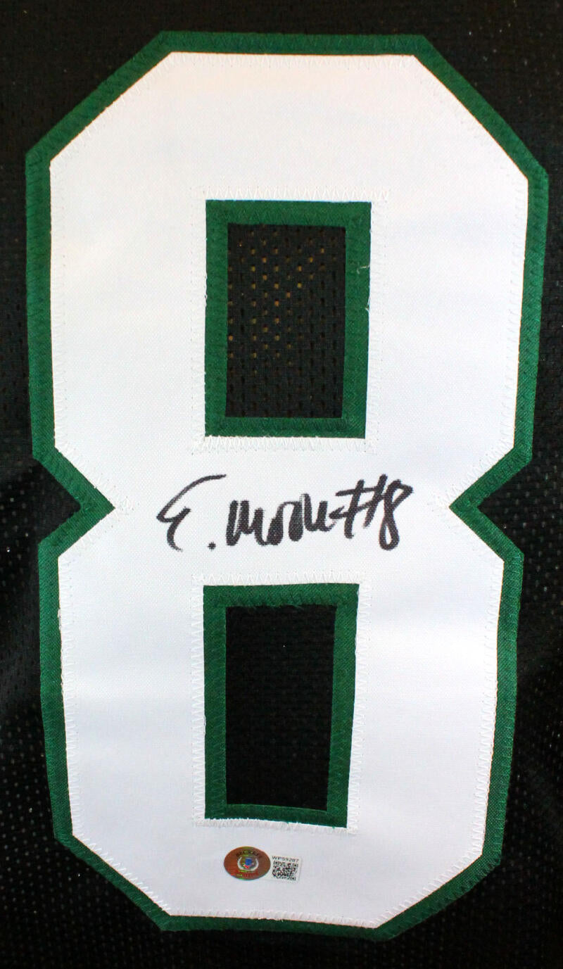 The Jersey Source Elijah Moore Autographed Black Pro Style Jersey - Beckett W Hologram *Black