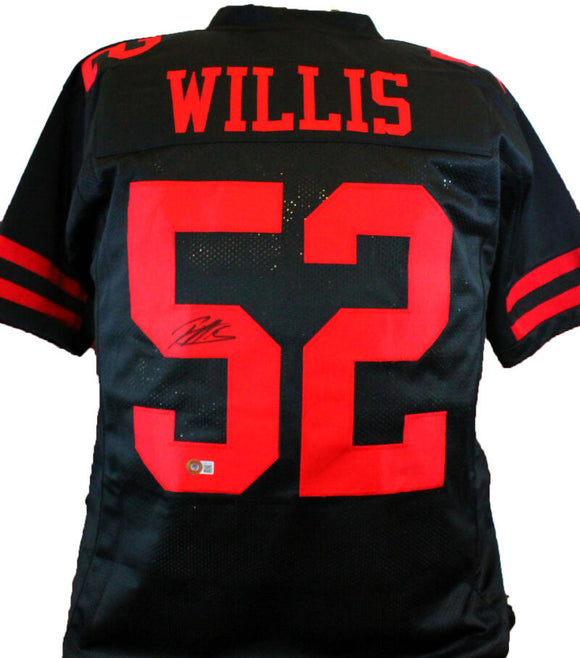 The Jersey Source Patrick Willis Autographed White Pro Style Jersey- Beckett W Hologram *Black