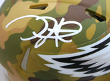 Jalen Hurts Autographed Philadelphia Eagles Camo Mini Helmet- Beckett W Hologram