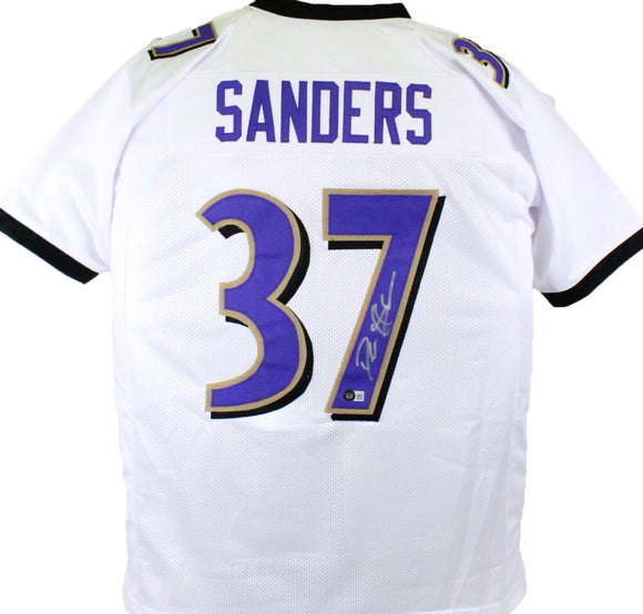 Deion Sanders Autographed White Pro Style Jersey - Beckett W Hologram *Silver Image 1