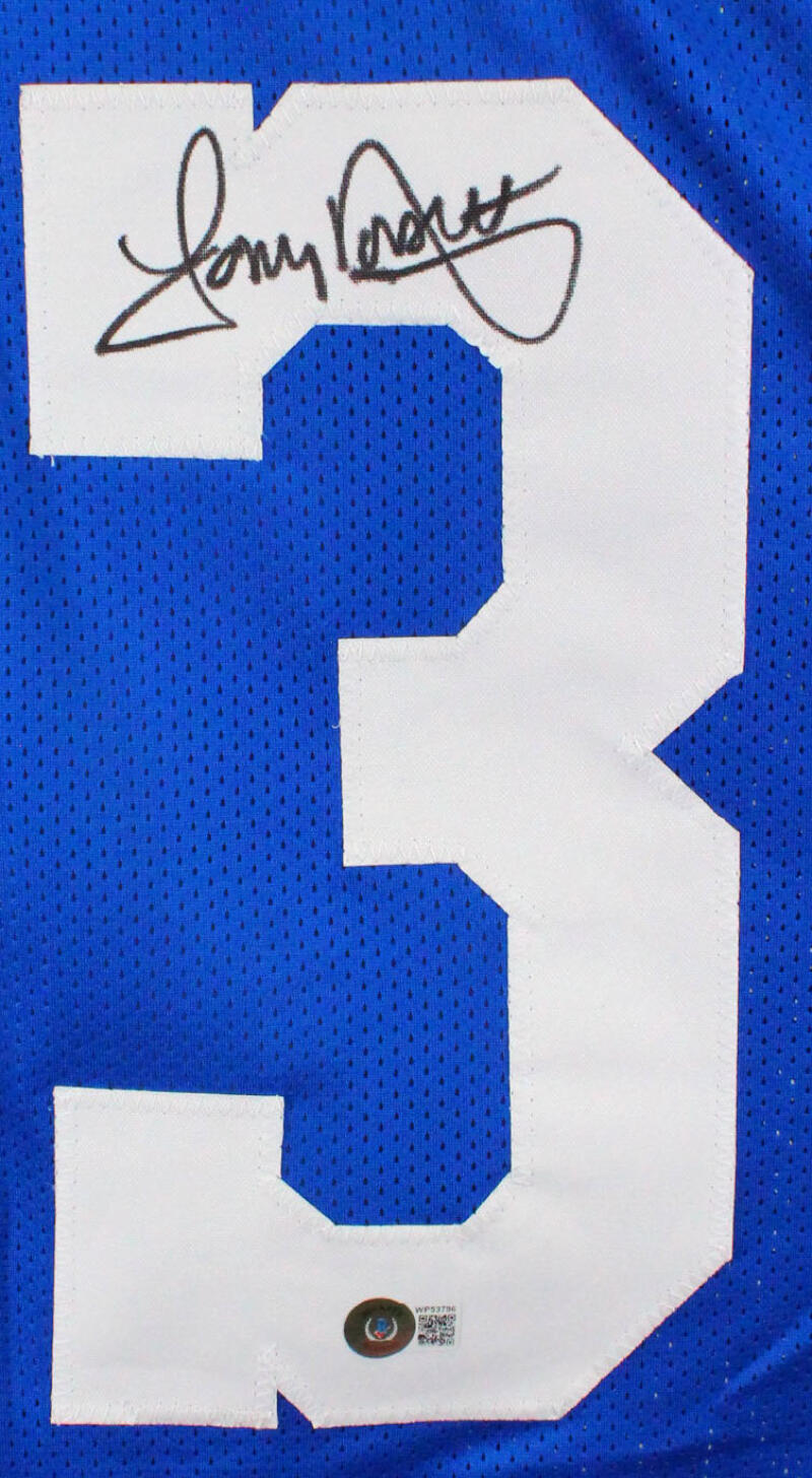 Tony Dorsett Autographed Blue/Grey Pro Style Stat Jersey- Beckett W Hologram