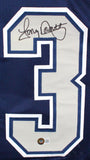 Tony Dorsett Autographed Blue/Grey Pro Style Stat Jersey-Beckett Witnessed Hologram *Black