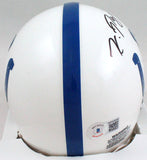 Kwity Paye Autographed Colts Mini Helmet-Beckett W Hologram *Black