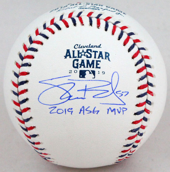 Shane Bieber Autographed Rawlings ASG Baseball w/ MVP- Beckett W Holo *Blue