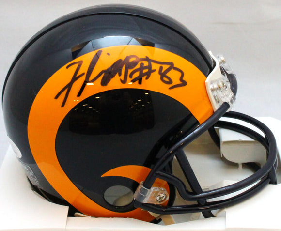 Flipper Anderson Autographed Los Angeles Rams 81-99 TB Mini Helmet- JSA W Auth *Black