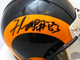 Flipper Anderson Autographed Los Angeles Rams 81-99 TB Mini Helmet- JSA W Auth *Black