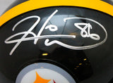 Hines Ward Autographed Pittsburgh Steelers Mini Helmet - Beckett W Hologram *Silver Image 2