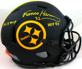 Franco Harris Signed Steelers Eclipse F/S Helmet w/ 2 Insc- BA W Holo *Yellow Image 1