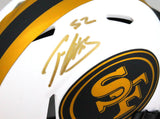 Patrick Willis Autographed SF 49ers Lunar Speed Mini Helmet- Beckett W Hologram *Gold