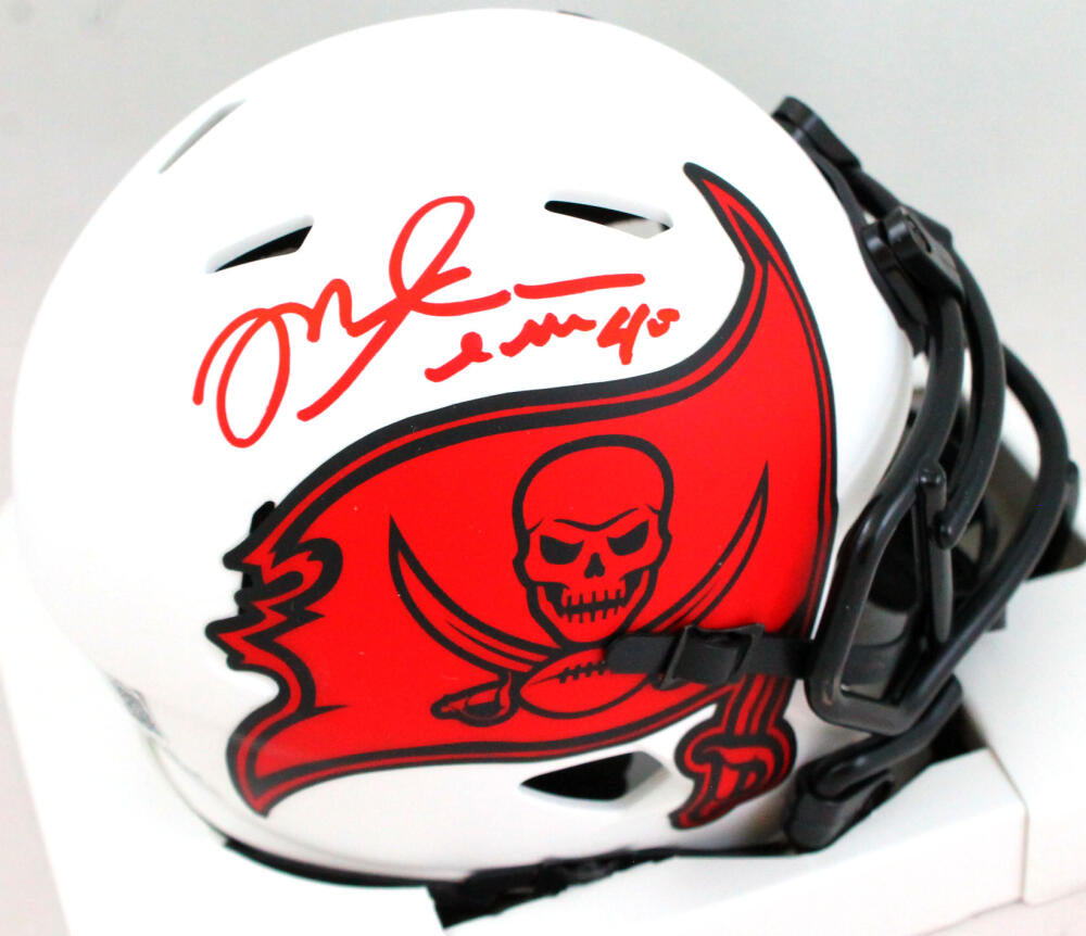 Mike Alstott Autographed Tampa Bay Buccaneers Mini Helmet –