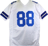 Drew Pearson Autographed White Pro Style Jersey w/2 insc.- Beckett W Hologram *Silver