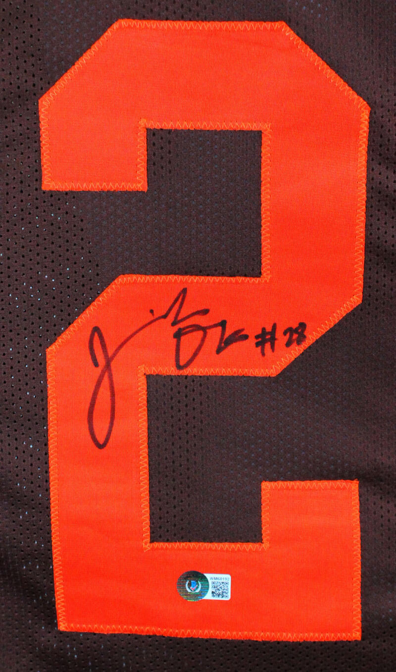 Jeremiah Owusu-Koramoah Autographed Signed Cleveland Browns Custom Brown  Jersey with Orange Numbers - Beckett Authentic