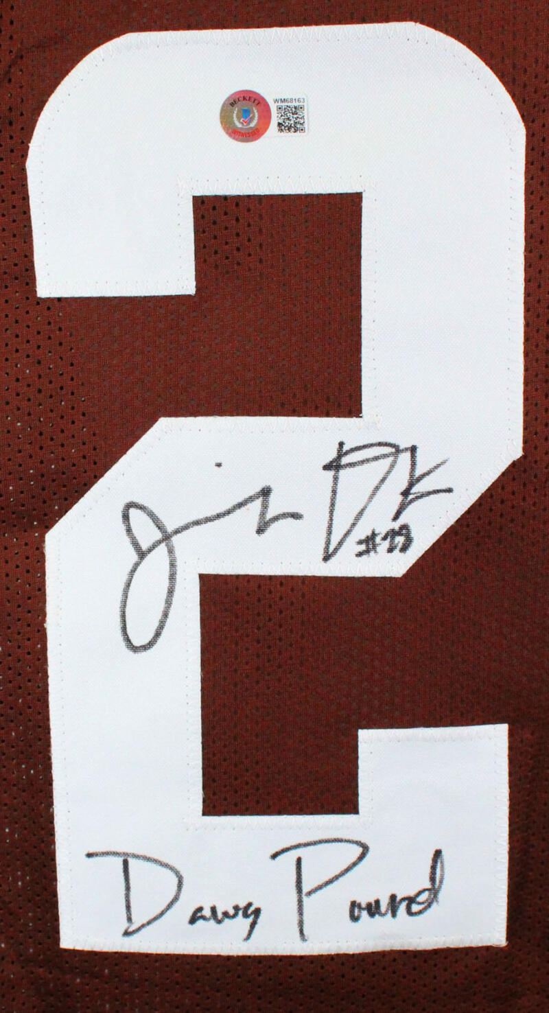 Jeremiah Owusu-Koramoah Signed Jersey Inscribed Dawg Pound (Beckett)