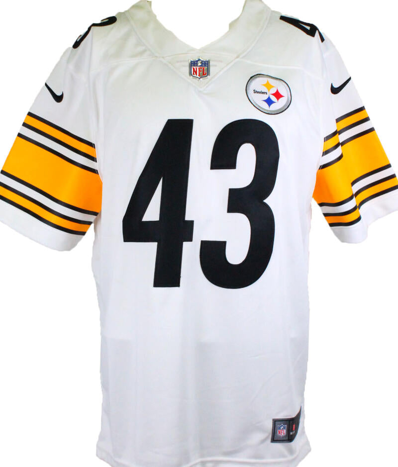 Troy Polamalu Autographed Pittsburgh Steelers White Nike Jersey Beckett –  Denver Autographs