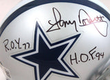 Tony Dorsett Autographed Dallas Cowboys Mini Helmet W/2 Insc.- Beckett W Hologram