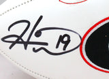 Hines Ward Autographed Georgia Bulldogs Logo Football - Beckett W Hologram