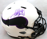 Adrian Peterson Signed Minn Vikings Lunar Speed F/S Authentic Helmet- Beckett W Hologram *Purple