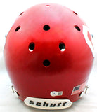 Adrian Peterson Autographed Oklahoma Sooners F/S Authentic Schutt Helmet w/2 Insc.- Beckett W Hologram *Silver