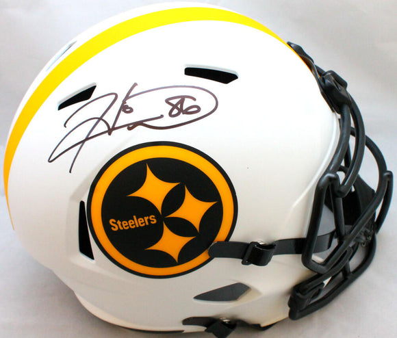 Hines Ward Jerome Bettis Signed Pittsburgh Steelers Logo Football-Beckett W  Holo