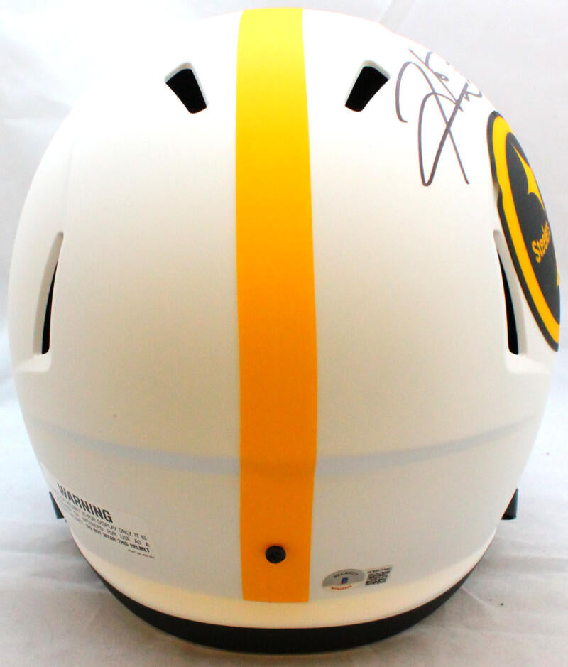 Hines Ward Autographed Pittsburgh Steelers Lunar Mini Helmet Beckett