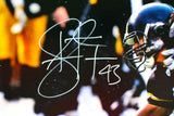 Troy Polamalu Autographed Steelers 16x20 Catch Photo-Beckett W Hologram *White